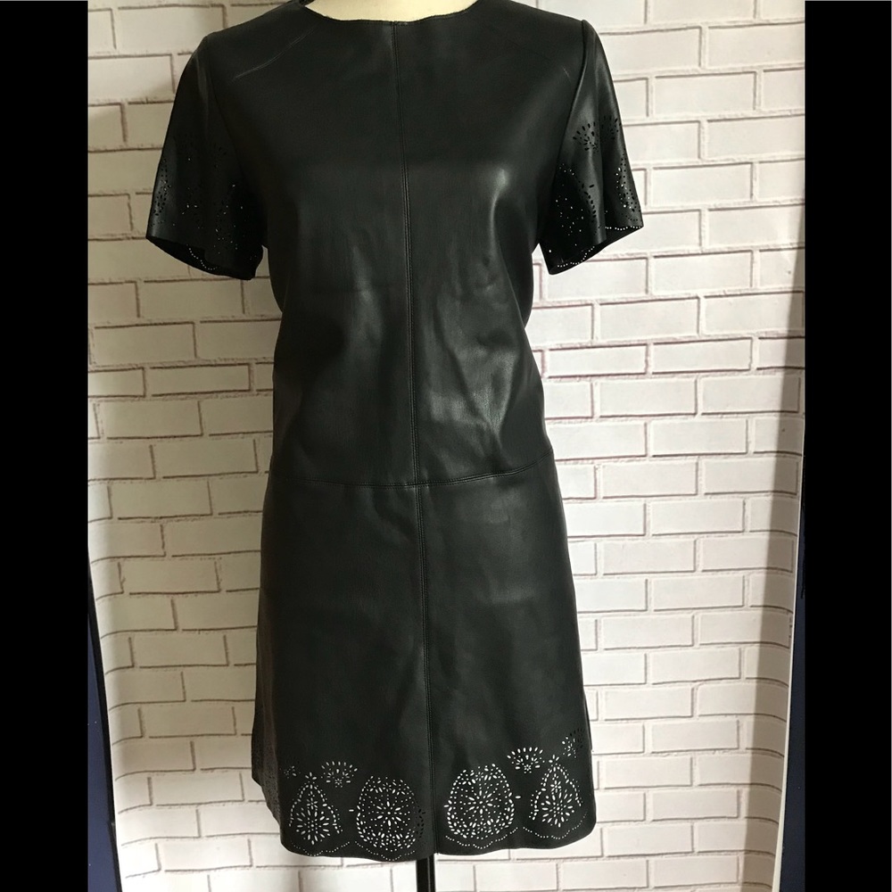 🔴 SOLD 🔴Zara Faux Leather Dress - Picture 2 of 7